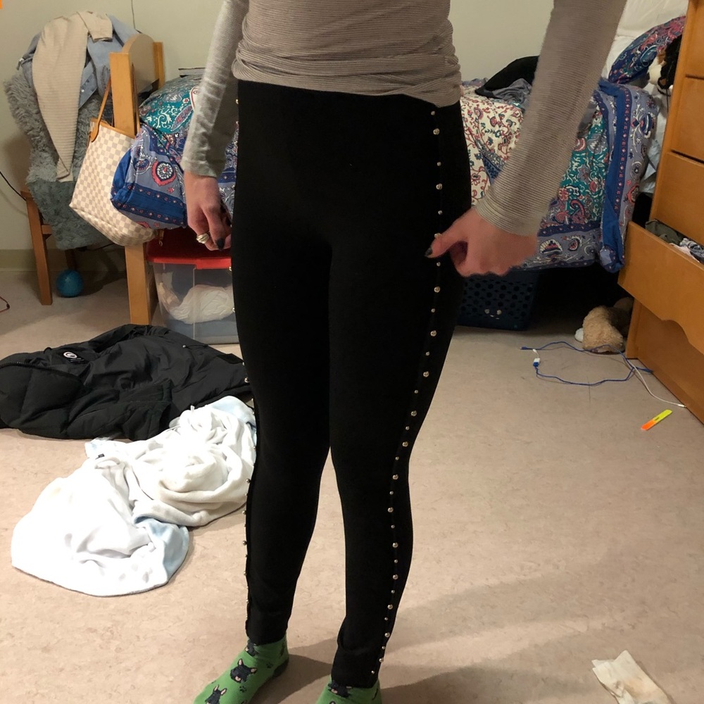 Zara pants with pearls